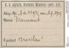 Etiketten zu Diamant (NHMW-MIN-Aa4593)